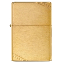 Zippo aansteker PL 240 Vintage brass brushed