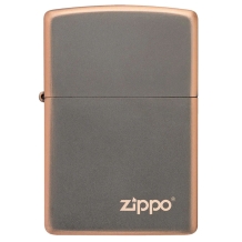 Zippo aansteker rustic bronze with logo