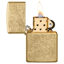 Zippo aansteker Tumbled brass